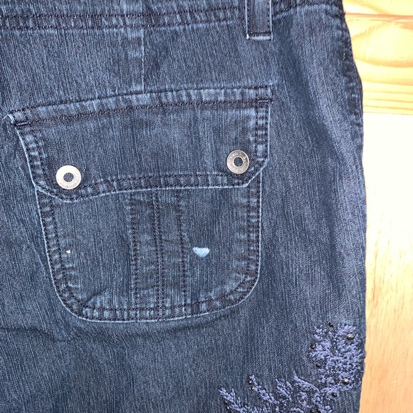 Gloria Vanderbilt blue denim cropped jeans size 12 - Picture 3 of 4